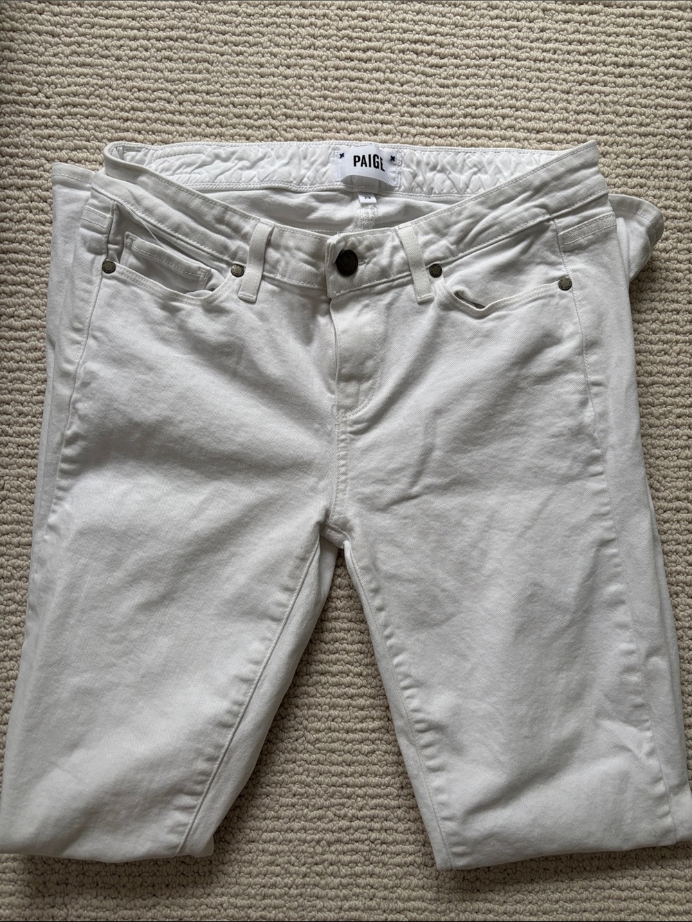 PAIGE White Skyline Skinny Jeans